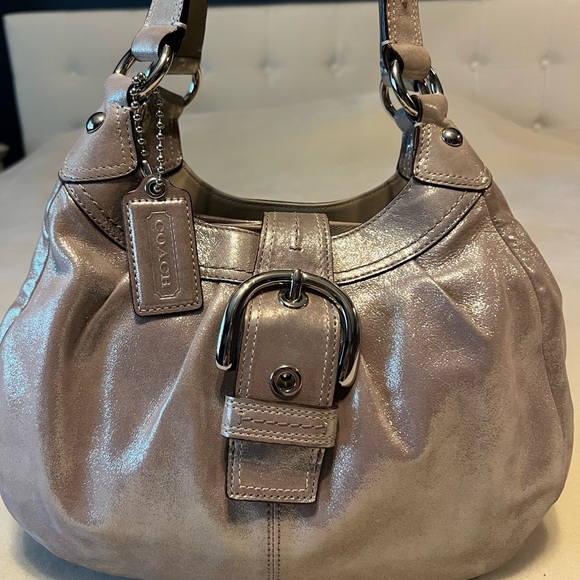 Coach Soho Lynn Metallic Shoulder Bag - Picture 2 of 16
